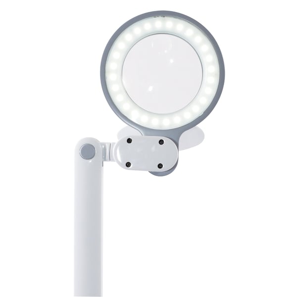 SpaceSaving LED Magnifier Desk Lamp